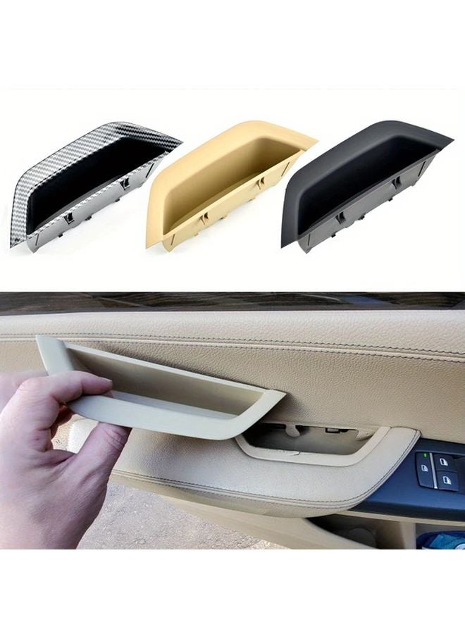 Carbon Fiber Door Pull Handle Armrest Panel Cover For BMW X3 X4 F25 F26 2011 2017 - Image 1